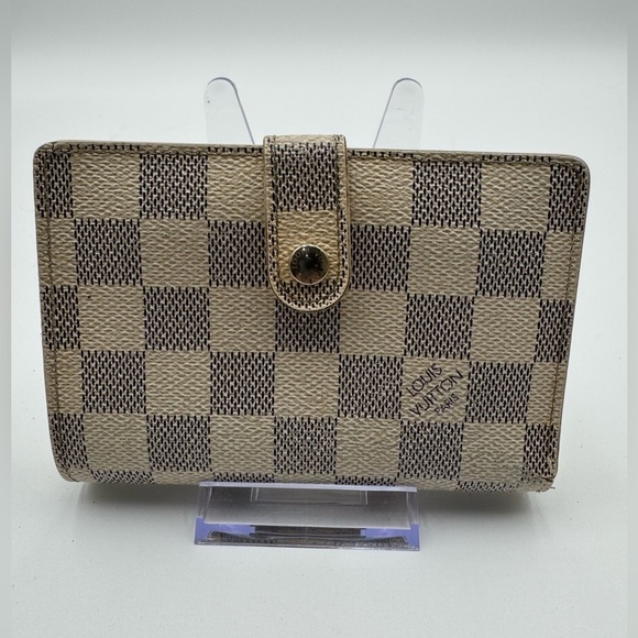 Louis Vuitton Damier Azur Porte Monnaie Kisslock Wallet - Picture 1 of 14